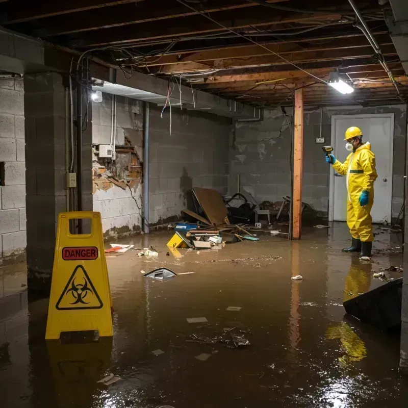 Flooded Basement Electrical Hazard in Belleville, PA Property